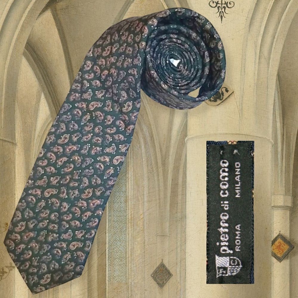 Pietro di Como Roma Milano polyester Tie